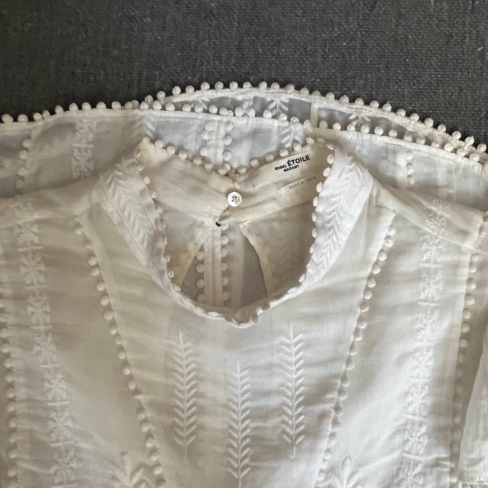 Isabel Marant Etoile 100% Cotton embroidered blouse. - Picture 2 of 4